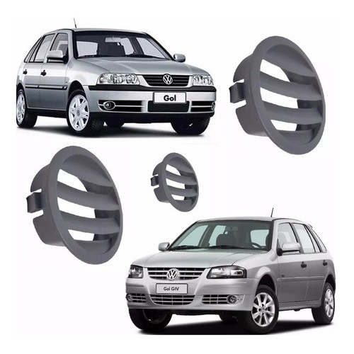 Difusor De Ar Painel Superior Gol Parati Sav G3 / G4 Cinza Novo ...