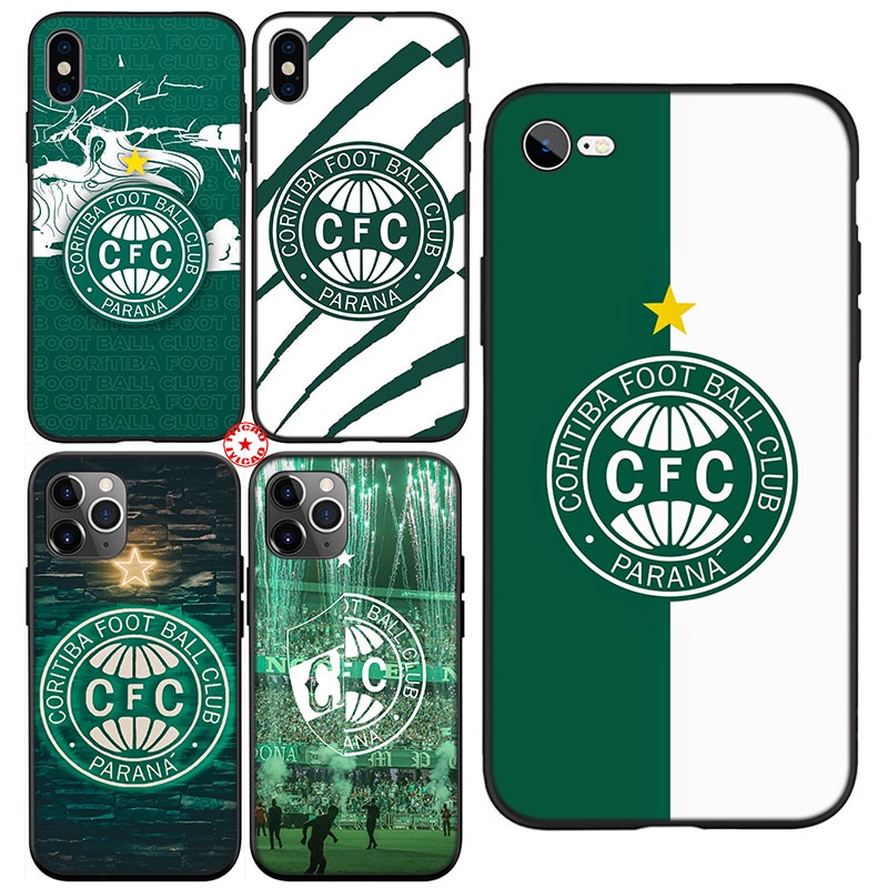 Capa Flexível De Silicone Coritiba Clube De Bola Para iPhone SE/XR/5/5s/6/6s/7/8 Plus/11 Pro Max/21ZZP