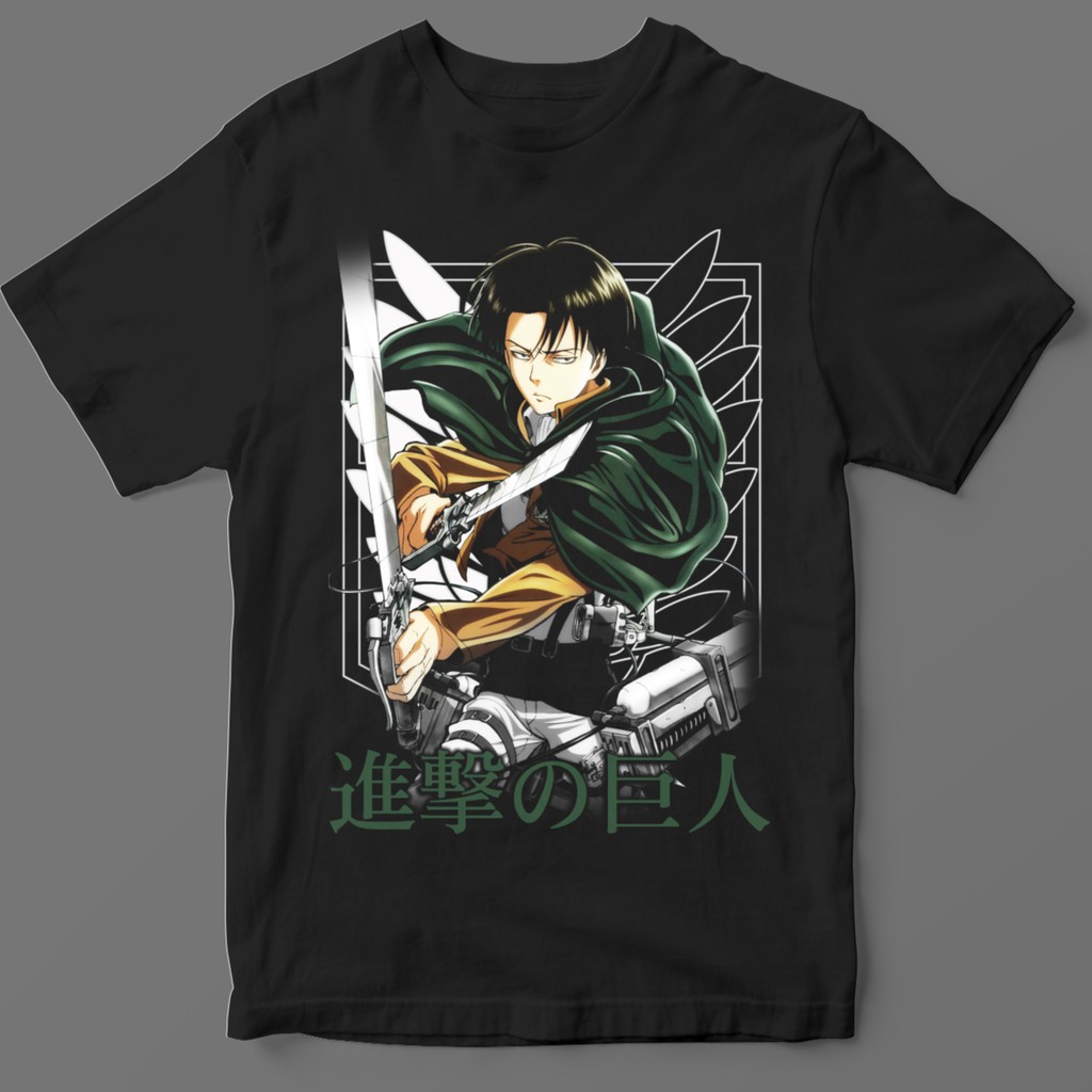 Camiseta Ataque aos Titãs Anime, Levi Ackerman