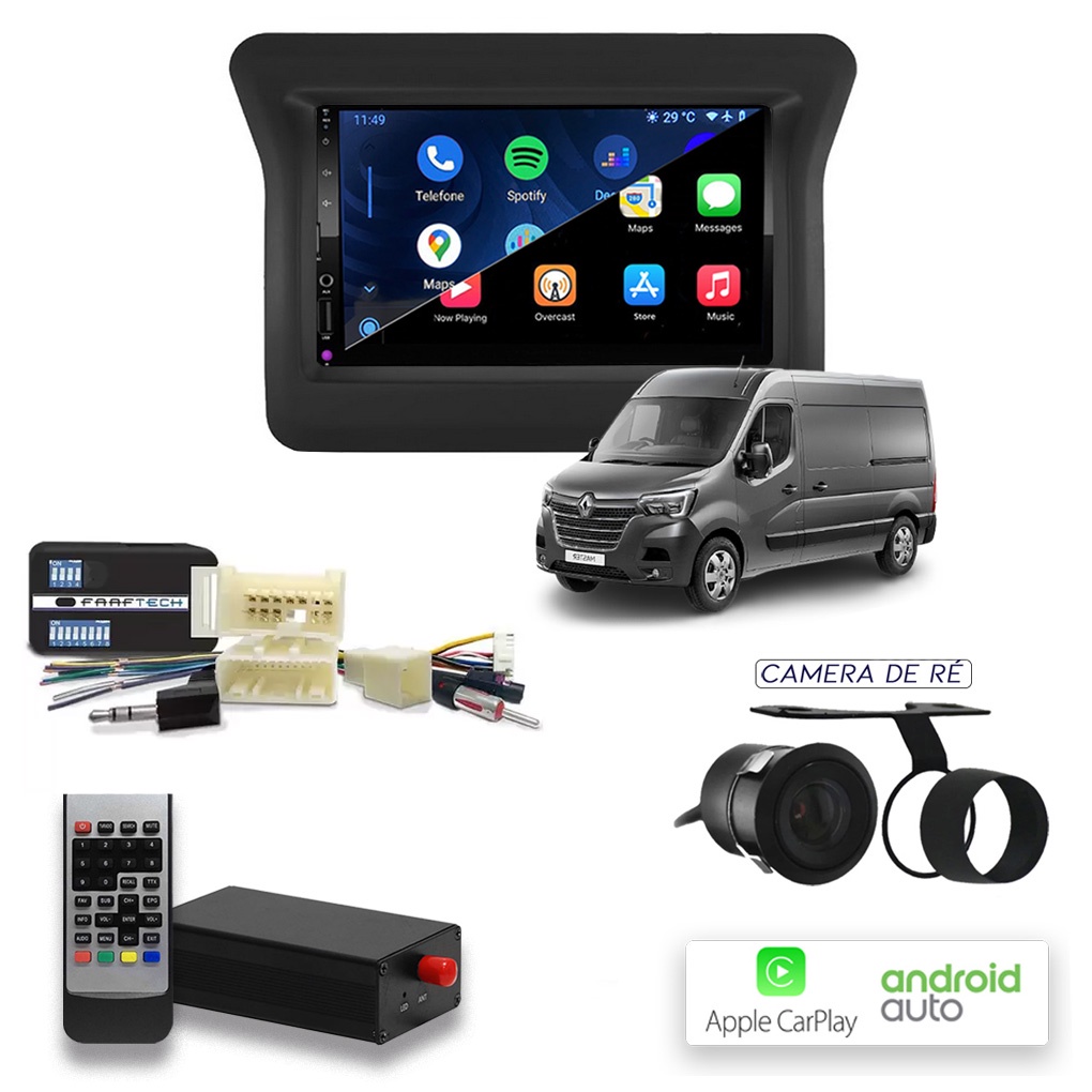 Multimídia MP10 CarPlay e Android Auto Master com Tv e Interface ...