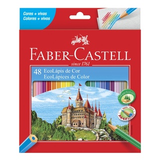 Ecolápis de Cor Sextavado FABER-CASTELL c/ 48 Cores