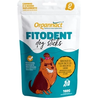 Fitodent Dog Sticks para Cães 160g - Organnact