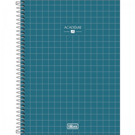 Caderno Universitário Espiral Capa Dura 10 Matérias Académie 160 Fls ...