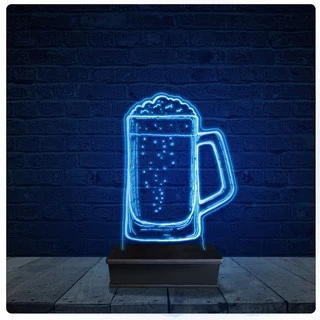 Luminária Led Acrilico Abajur - Cerveja Chopp Cervejaria