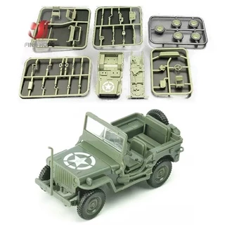 Carrinho Miniatura Jeep Willys Para Montar com 7cm