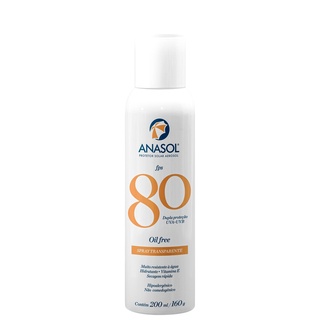 Anasol Protetor Solar Spray Transparente FPS 80 - 200ml