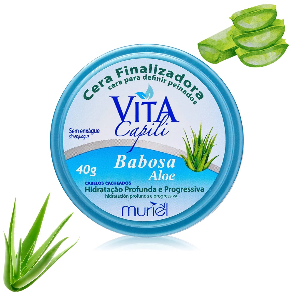 Cera finalizadora babosa vita capili muriel 40g | Shopee Brasil