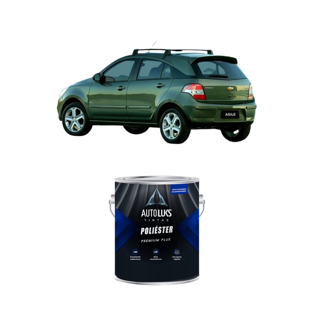 TINTA POLIESTER VERDE HERA GM 900ML AUTOLUKS