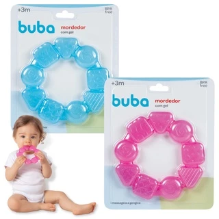 Mordedor para Bebê Alivia Dor Na Gengiva Facil de Segurar com Gel com Inmetro