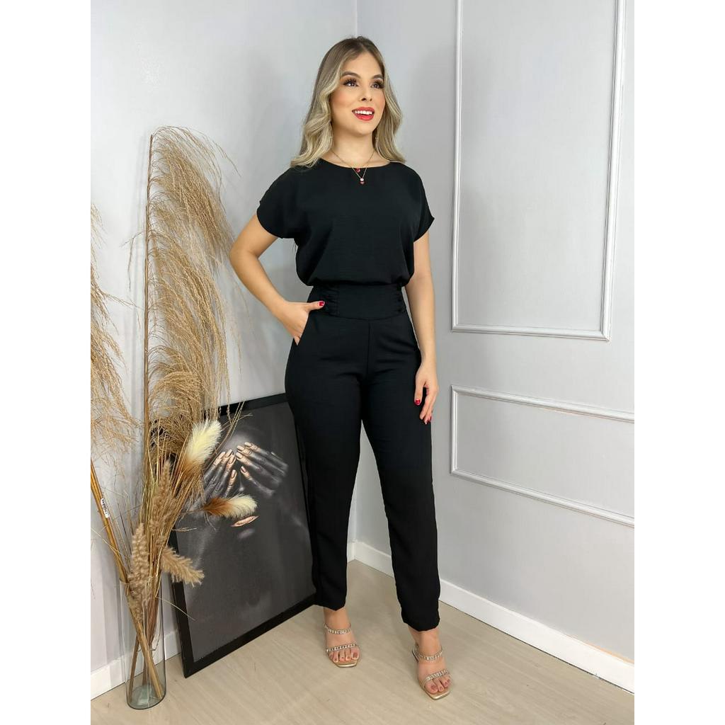 Conjunto Social Feminino Elegante Calça e Blusa | Shopee Brasil