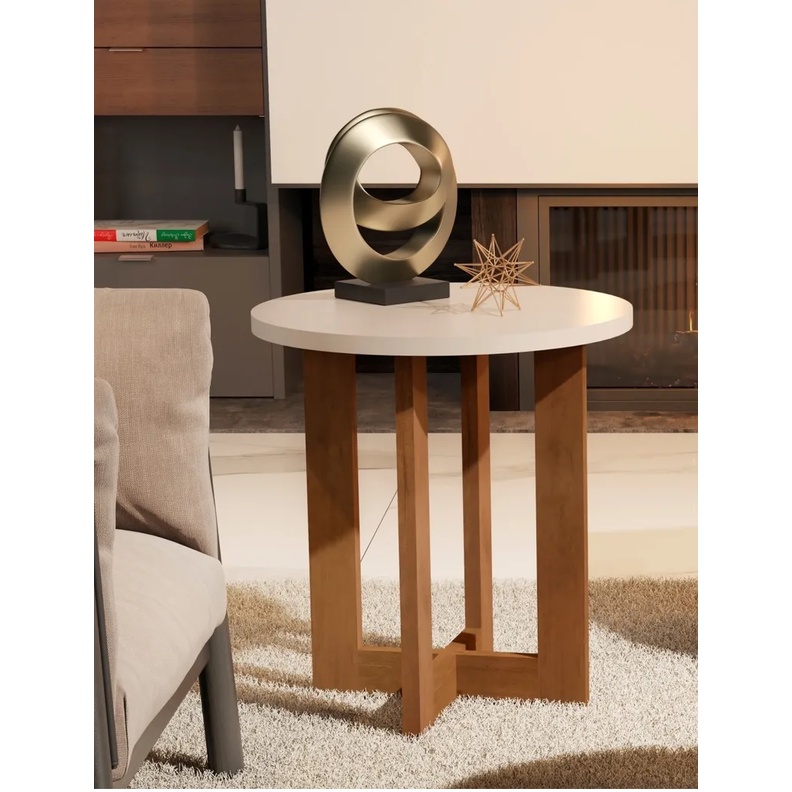 Mesa Lateral Luxo Redonda 8002 - Cores