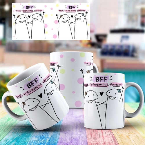 Caneca Personalizada Meme Flork - BFF (Best Fofoqueiras Forever) - Caneca  Personalizada para Todas as Ocasiões!