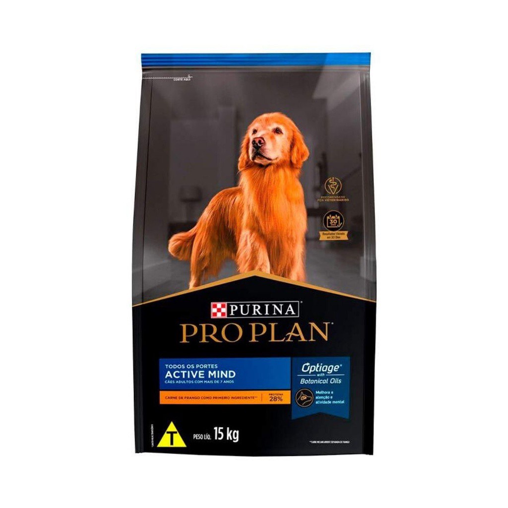 Ração Purina Pro Plan 7+ Active Mind para Cachorros Todos Os Tamanhos ...
