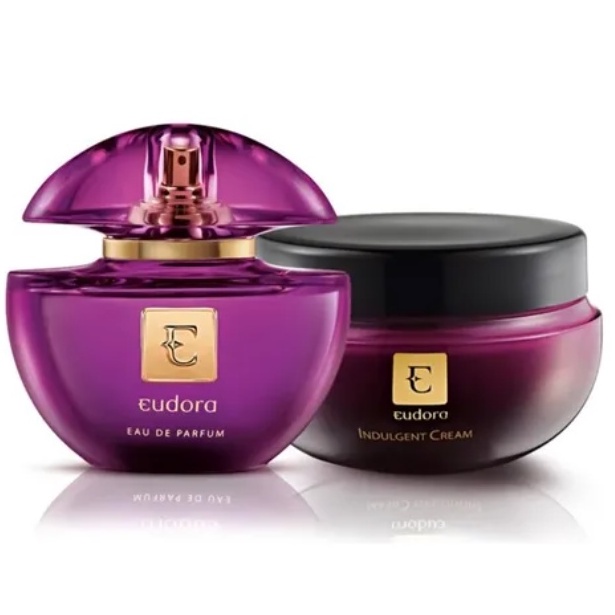 Kit Eudora ROXO Eau de Parfum 75ml + Indulgent Cream 250g | Shopee Brasil