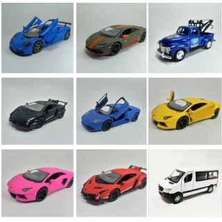 kit 6 Miniatura Carrinho Ferro Variados Atacado Coleção Escala 1:32 Com Fricção