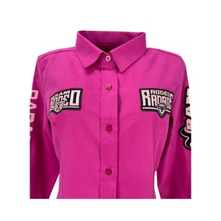 Camisa Feminina Radade Original Ram Rodeo Pink Country Cowgirl Bordada Ref: 043