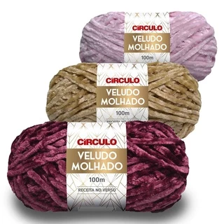 Lã Fio Veludo Molhado Círculo - 100g