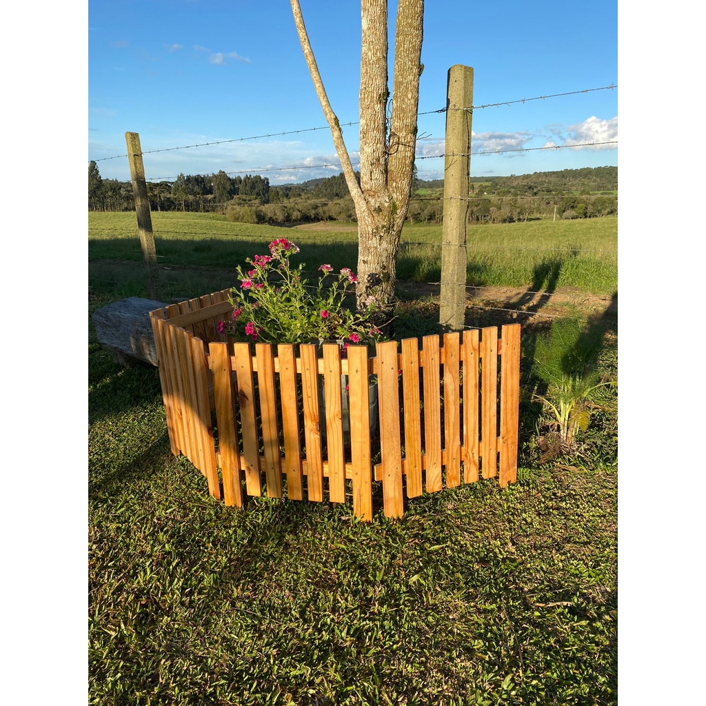 Cerquinha Cerca De Jardim Em Madeira Reforçada