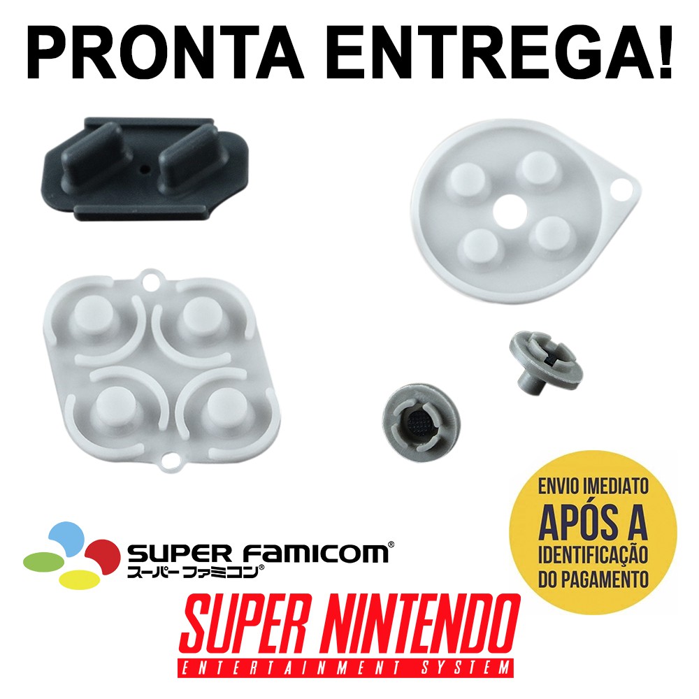 Kit Borrachas Condutivas Controle Super Nintendo Snes Novas!