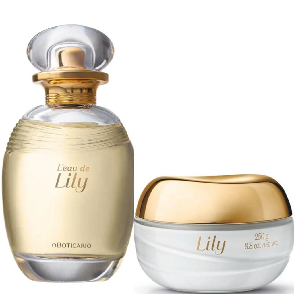 O Boticario Lily Kit Eau de Parfum 75 ML + Creme Hidratante 250Gr