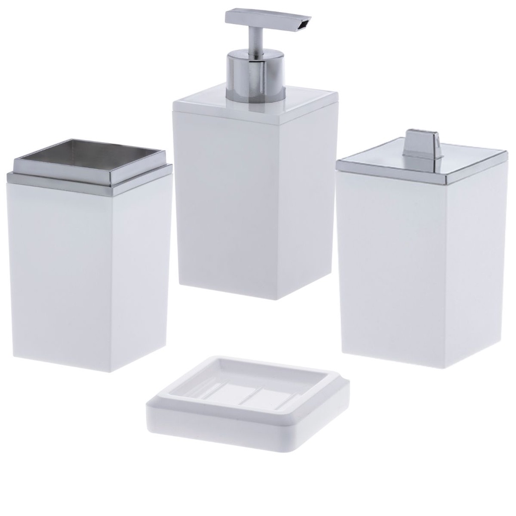 Jogo Para Banheiro 4 Peças Lavabo Pia Paramount Linha Bagno | Shopee Brasil