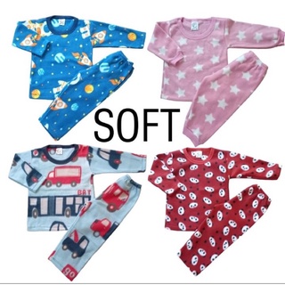 Kit 2 Pijamas Soft Longo Infantil Inverno Menino Menina Bebe