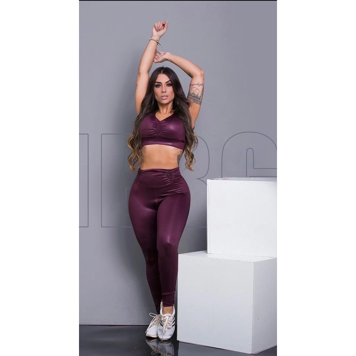 Moda Nova Fitness Mulheres Leggings Desportivos Calças De Yoga Sem Costura  V Waist Push Up Stretchy High Gym Exercício