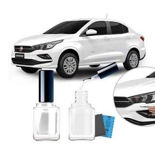 Tinta Tira Risco Automotivo Cor Carro Fiat Grand Siena 2013 2014 2015 2016 2017 2018 2019 Branco Banchisa