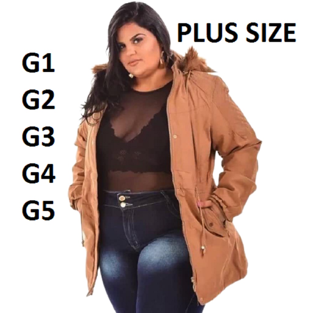 Jaqueta militar best sale plus size