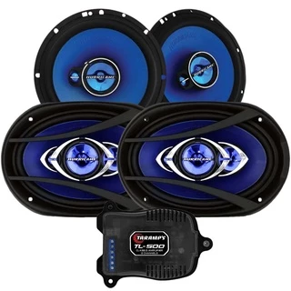 Kit Alto Falante Hurricane 6 + 6x9 310w Rms + Modulo Taramps