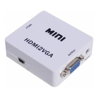 Adaptador Conversor De Hdmi Para Vga Com Áudio Monitor Tv
