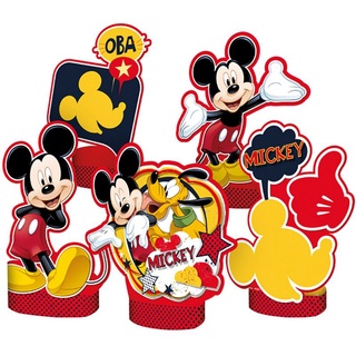 Centro de Mesa Mickey Mouse - Token Para Decoração Mickey