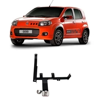 Engate Reboque Rabicho Fixo Uno Vivace Way 2011 A 2018 Uno Sporting 2014 Cap Carga 400kg Furo Braconi