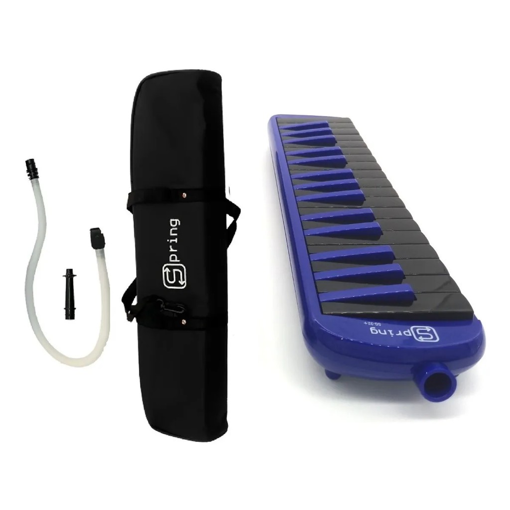 Escaleta Melódica 37 Teclas Completa 3/8 Sg37 Azul Spring | Shopee Brasil