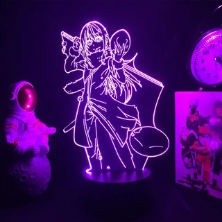 Lâmpada Led Anime Que Hora Eu Tensão De Slime Arouru Tempesta Para Crianças Room Decor Isekai 3d
