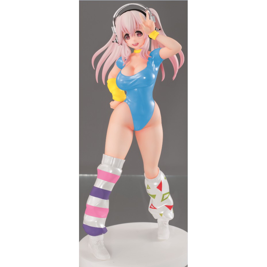 Figura Anos 80/outra Cor Azul Novo Super Sonico Sonico