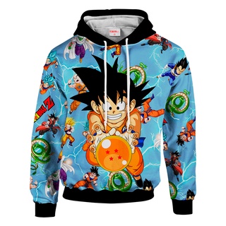 Em promoção! O Anime Dragon Ball Hoodies Impressão 3d Pulôver De Moletom,  Filho De Goku, Gohan E Vegeta Figuras Lei Batalha De Treino De Roupas  Casual Masculino