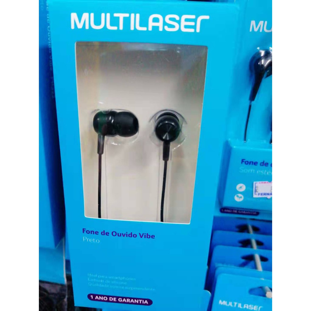 Fone De Ouvido Vibe MULTILASER Original | Shopee Brasil