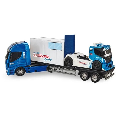 Caminhão Iveco Hi-Way Com Empilhadeira, Usual Brinquedos, Sortido