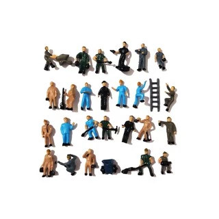 12 ou 25 Operários 1:87 H=2,05cm Maquete trem Ho Trabalhadores 1/87 1:87