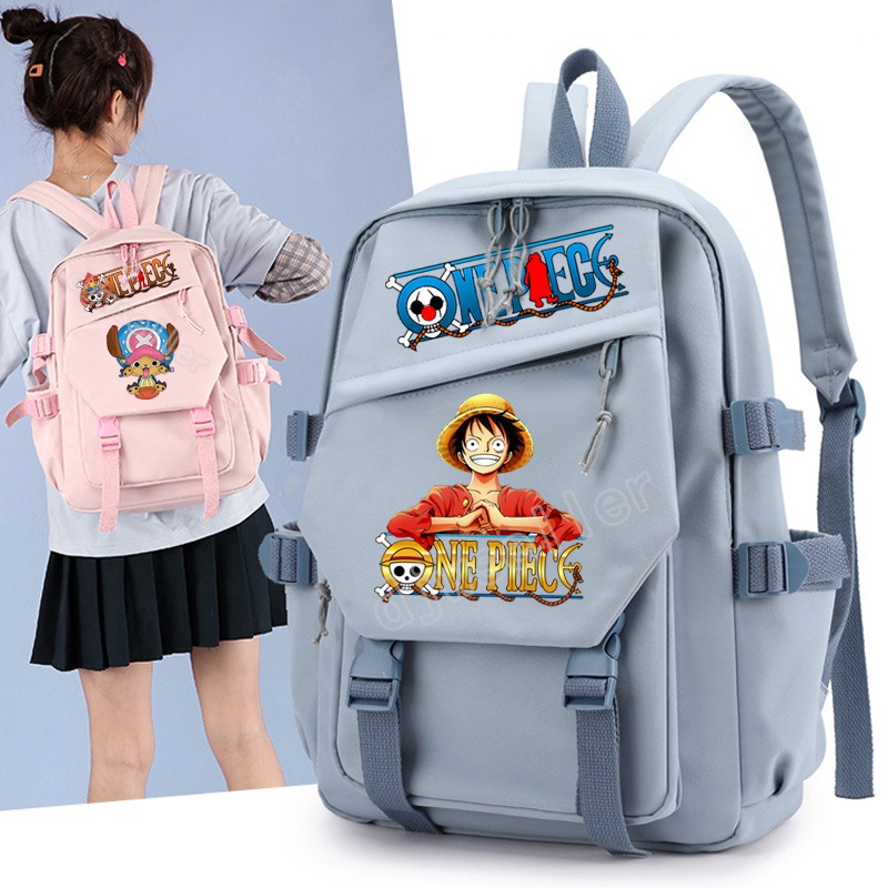 Mochila One Piece anime manga adolescentes escolar do estudante Viagem em  Promoção na Shopee Brasil 2023