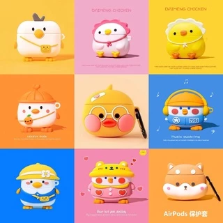 Caso Bonito Dos Desenhos Animados Música Pato AirPods 3 Pro Da Apple Fone De Ouvido Sem Fio Bluetooth 1 2 3 Geração Capa Protetora 2021 New Thirrd Tampa Do