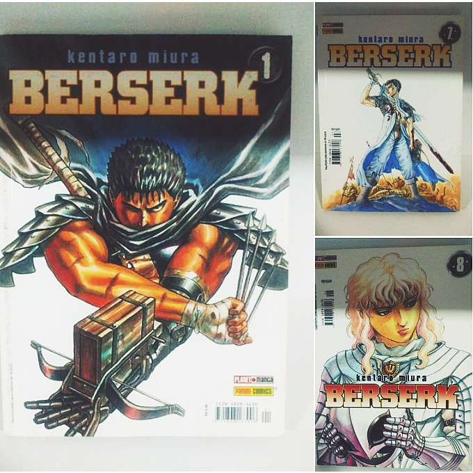 Mangás Berserk - Meio Tanko versão panini