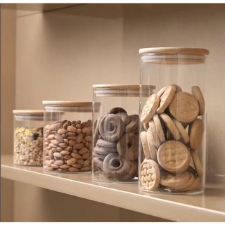 Pote Vidro Hermético Biscoito Mantimento Uz 1,3l
