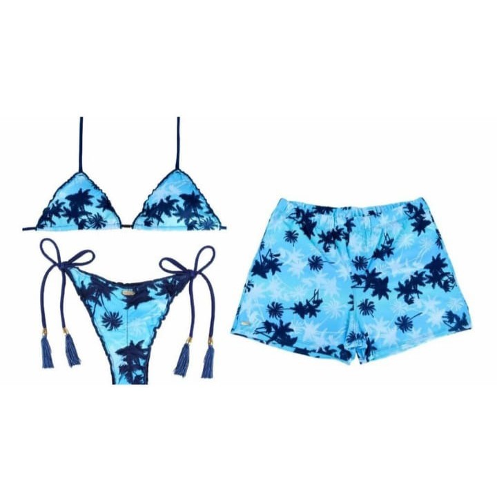 Short moda best sale praia casal