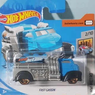 HOT WHEELS FAST GASSIN AZUL - HW METRO