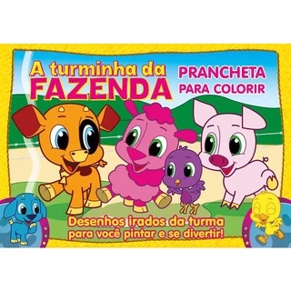 Turminha da Fazenda - Prancheta para Colorir