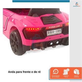 Mini Carro Elétrico Jipe Vermelho Infantil Criança 12V Com Controle Remoto  Luz Som Usb Mp3 Importway - Auto Equip