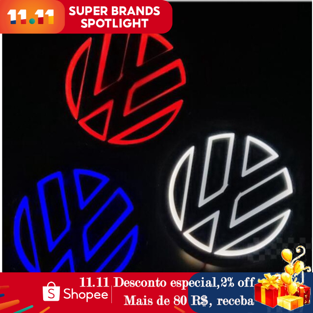 Centro Dianteira Do Carro 5D LED Light Para Volkswagen VW Bora CC Scirocco Sharan Touran Lavida Sagitar Traseiro Emblema Decalque