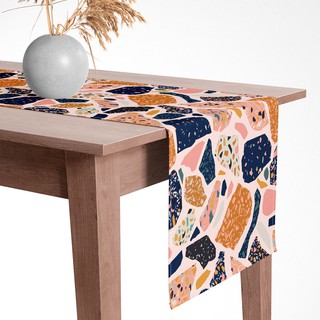 Caminho trilho de mesa moderna terroso
